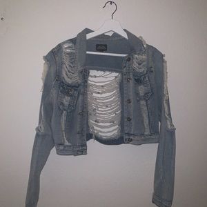 cropped denim jacket